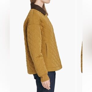 Wayf Quilted Brown Puffer Jacket